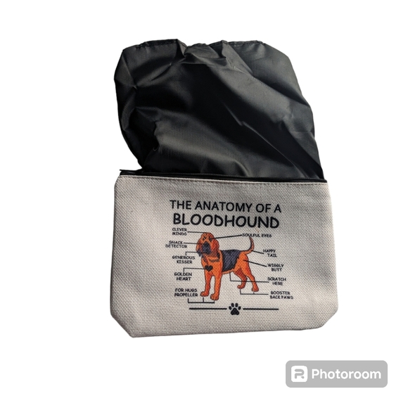 Cosmetic Gift Bag. "The Anatomy of a Bloodhound". NWT. - Picture 6 of 8